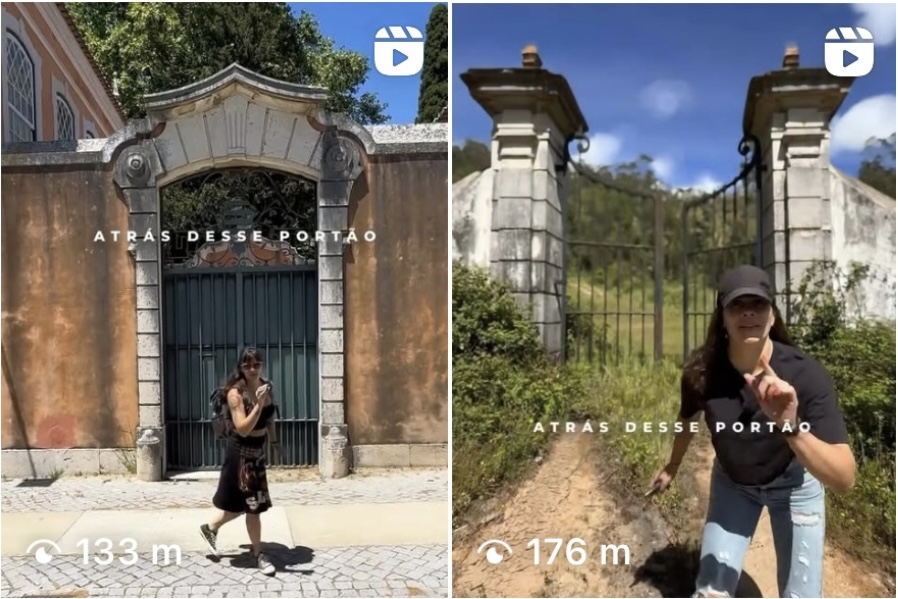 Débora e Fred Pedablios na série Atrás Desse Portão — bastidores de visitas a imóveis exclusivos