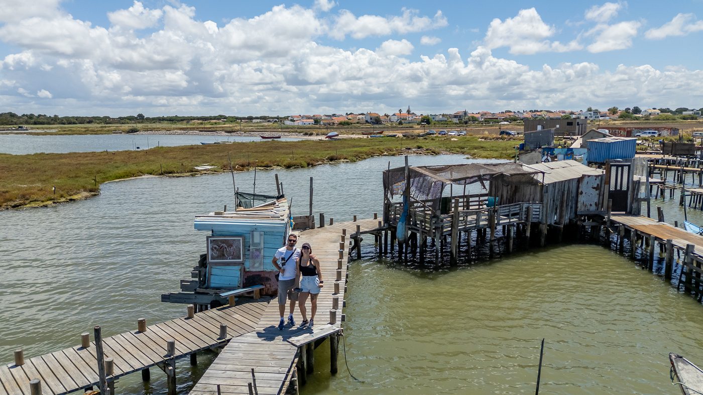 Débora e Fred no Cais da Carrasqueira