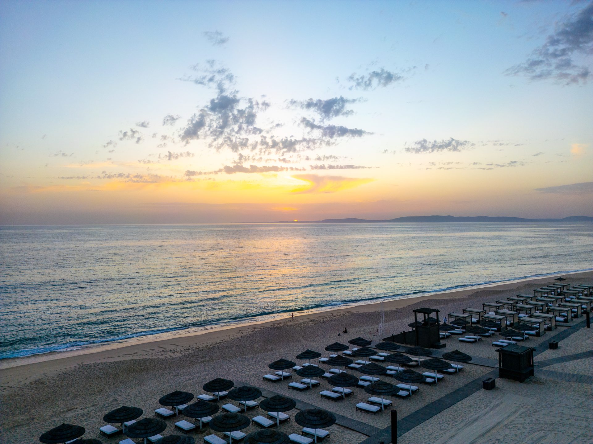 Praia do Pego ao pôr do sol